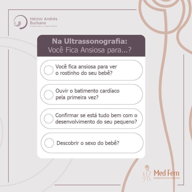 A ultrassonografia é um momento muito especial durante a gravidez, cheio de expectativas e emoções. Como ginecologista, obstetra e especialista em medicina fetal, eu sei o quanto esse exame significa para as futuras mamães.

Cada ultrassonografia é uma janela mágica para o útero, permitindo que você acompanhe de perto o crescimento e a saúde do seu bebê. É um momento de conexão profunda e de celebração da vida que está por vir. 💕✨

Lembre-se, cada etapa da gravidez é única e merece ser vivida com alegria e tranquilidade. Se tiver alguma dúvida ou preocupação, estamos aqui para ajudar e acompanhar você nessa jornada maravilhosa.

Compartilhe conosco: qual é a parte da ultrassonografia que você mais espera? Deixe seu comentário abaixo! 👇

#MedicinaFetal #Ultrassonografia #GravidezSaudável #DrHectorAndres #saudedamulher